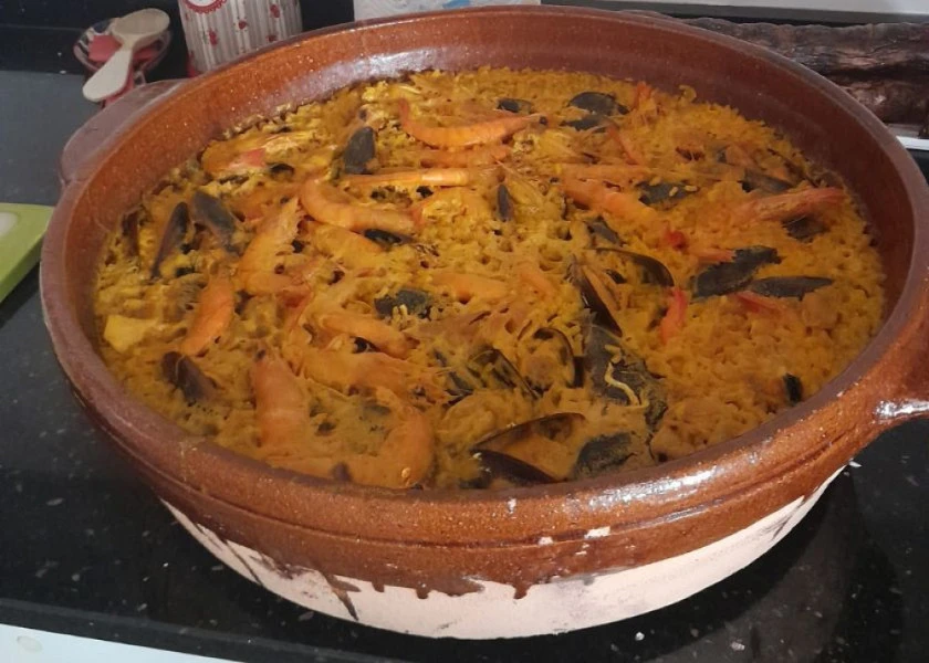 Paella de marisco